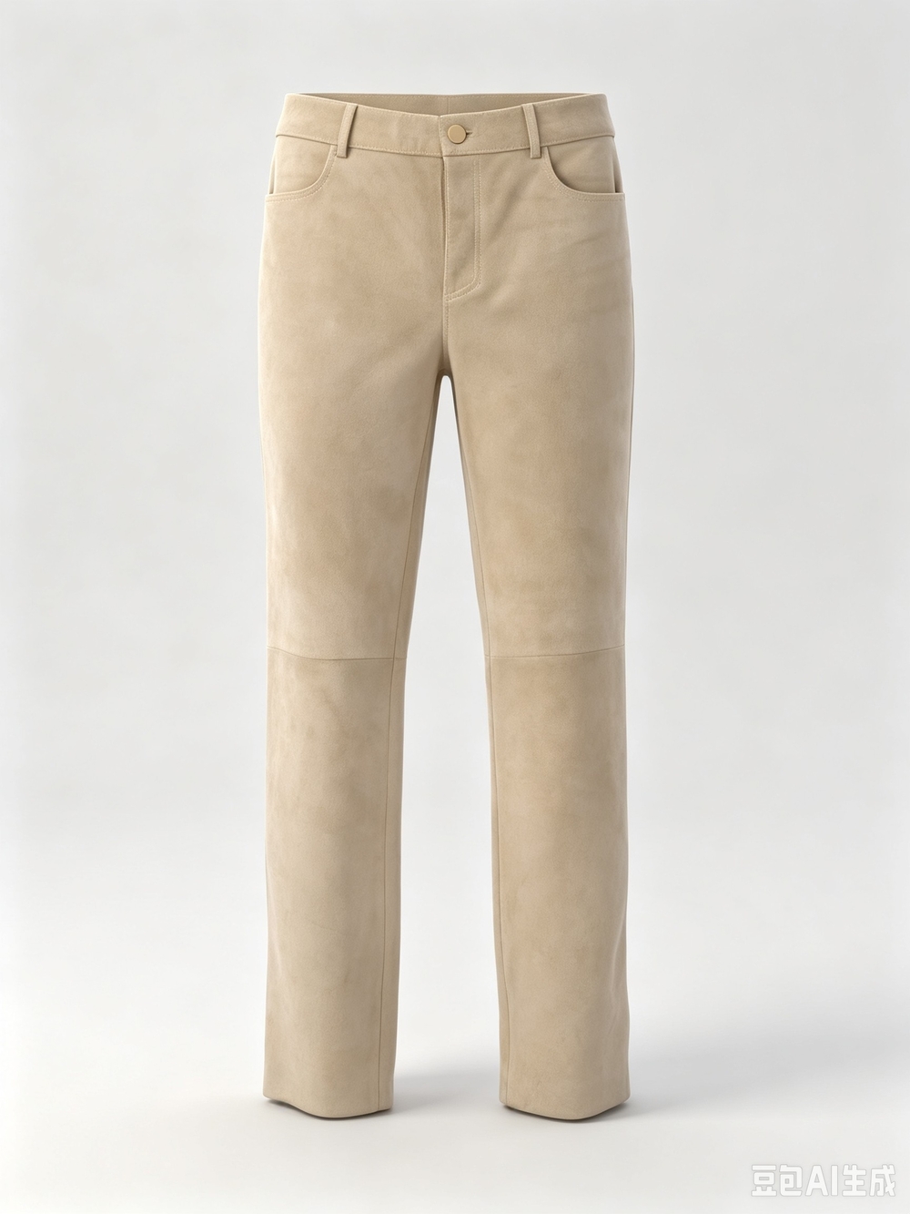 Gucci Suede Straight-Leg Women’s Jeans - Cream